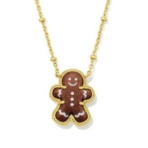 💎Kendra Scott Gingerbread Gold Short Pendant Necklace🎀